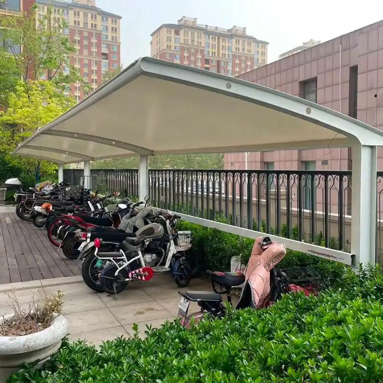 宁晋县膜结构电动车棚